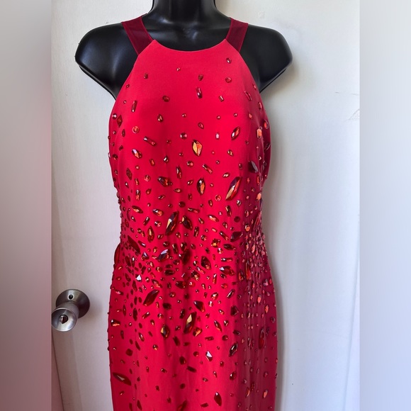 Mignon VM1531 Large Stone Beaded Gown size 8 - Picture 7 of 14